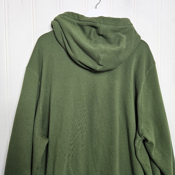 Roots Hoodie Mens Sixe XXL Green Organic Original Kanga Fleece Sweatshirt Canada - Picture 9 of 16
